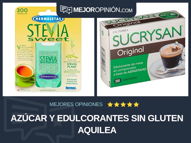 Azúcar y edulcorantes Sin gluten Aquilea