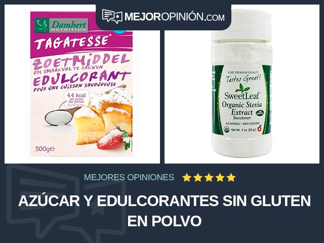 Azúcar y edulcorantes Sin gluten En polvo