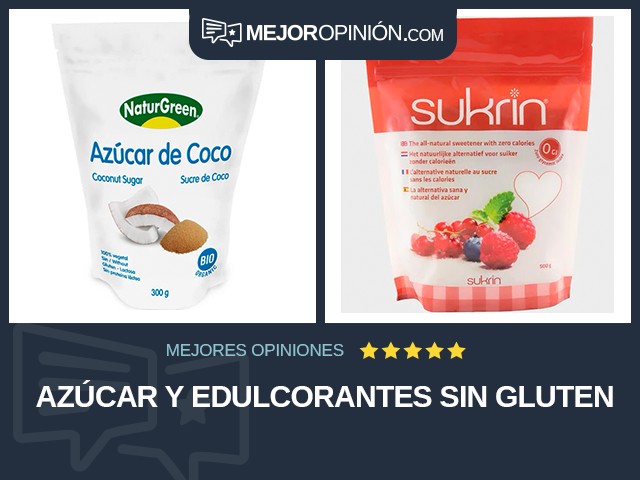 Azúcar y edulcorantes Sin gluten