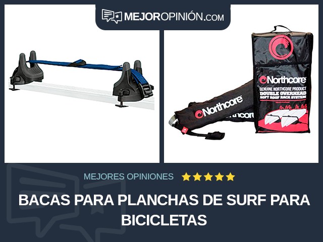 Bacas para planchas de surf para bicicletas