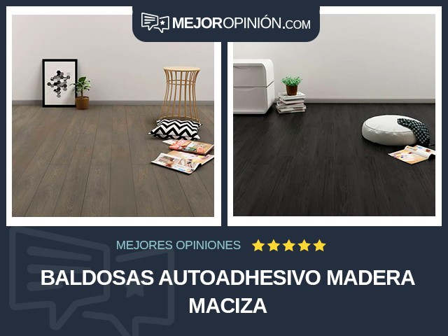 Baldosas Autoadhesivo Madera maciza