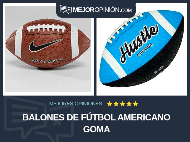 Balones de fútbol americano Goma