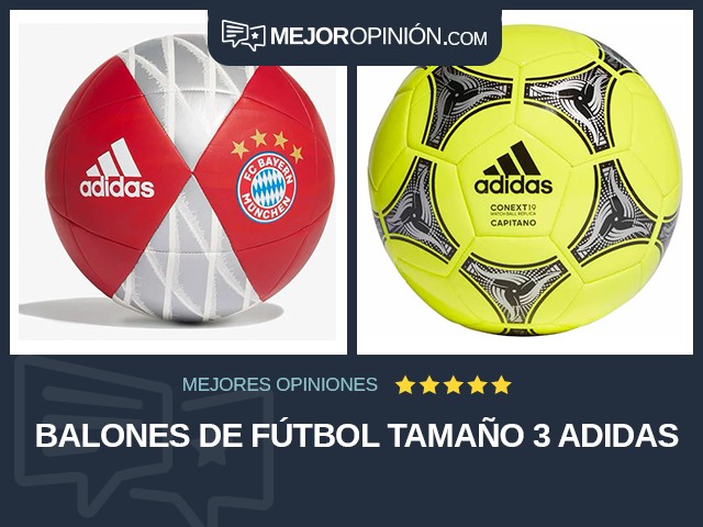 Balones de fútbol Tamaño 3 adidas