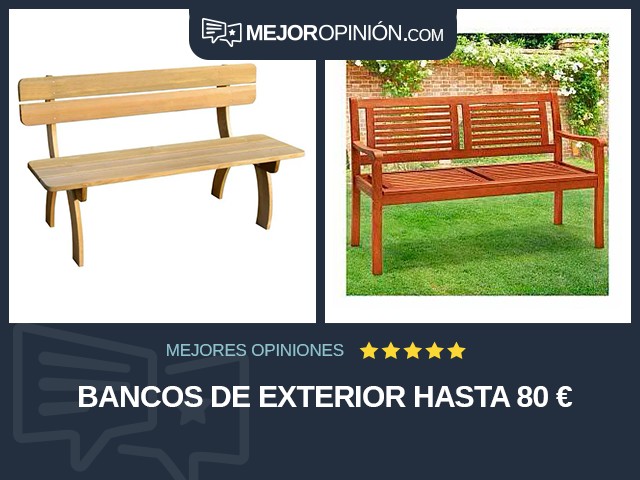 Bancos de exterior Hasta 80 €