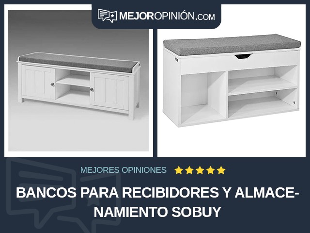 Bancos para recibidores y almacenamiento SoBuy