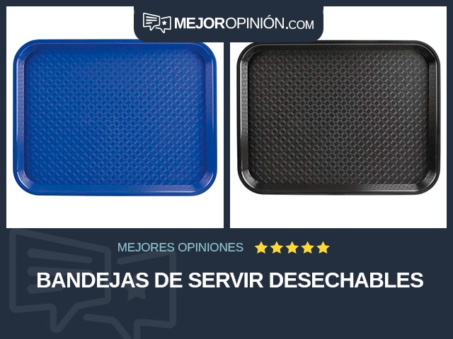 Bandejas de servir desechables