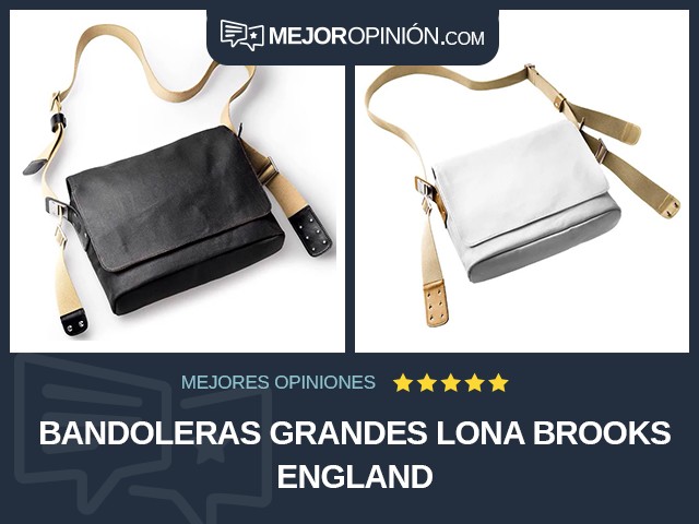 Bandoleras grandes Lona Brooks England