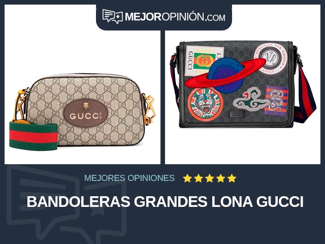 Bandoleras grandes Lona Gucci
