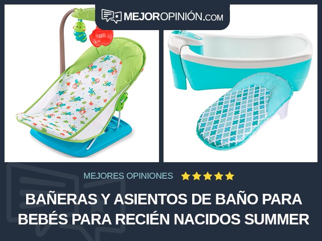 Bañeras y asientos de baño para bebés Para recién nacidos Summer Infant