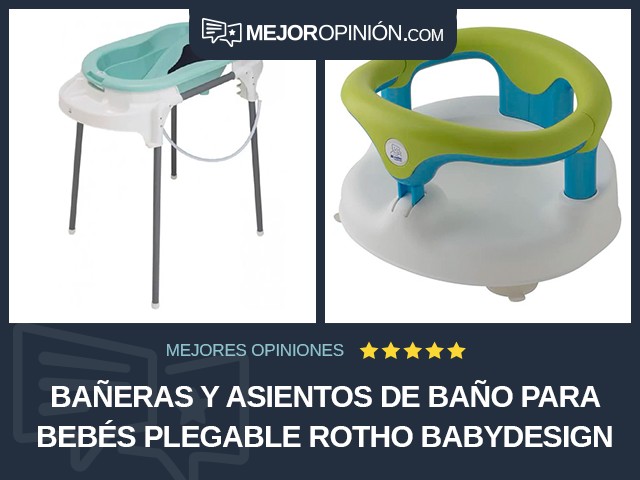 Bañeras y asientos de baño para bebés Plegable Rotho Babydesign