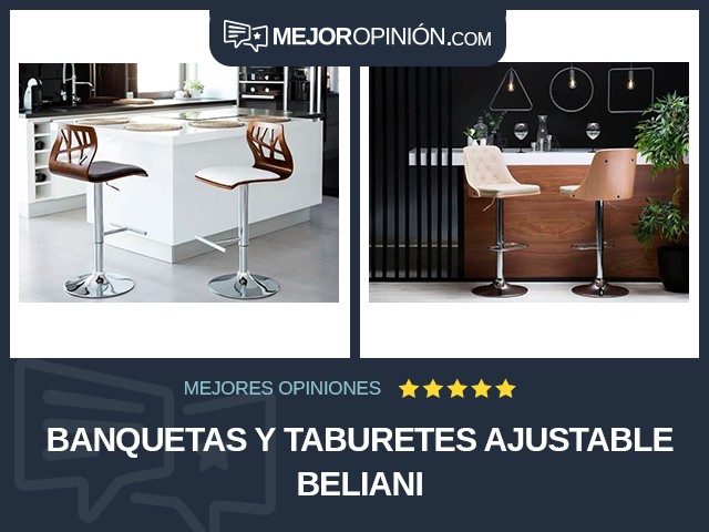 Banquetas y taburetes Ajustable Beliani