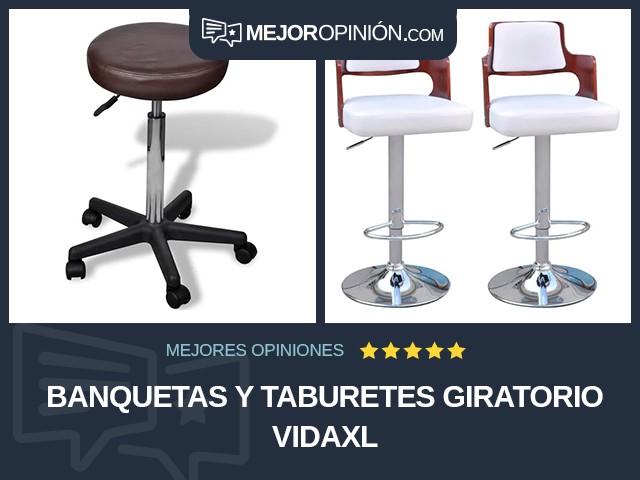 Banquetas y taburetes Giratorio vidaXL