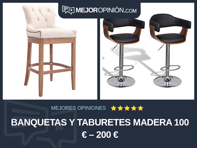 Banquetas y taburetes Madera 100 € – 200 €