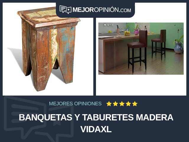 Banquetas y taburetes Madera vidaXL