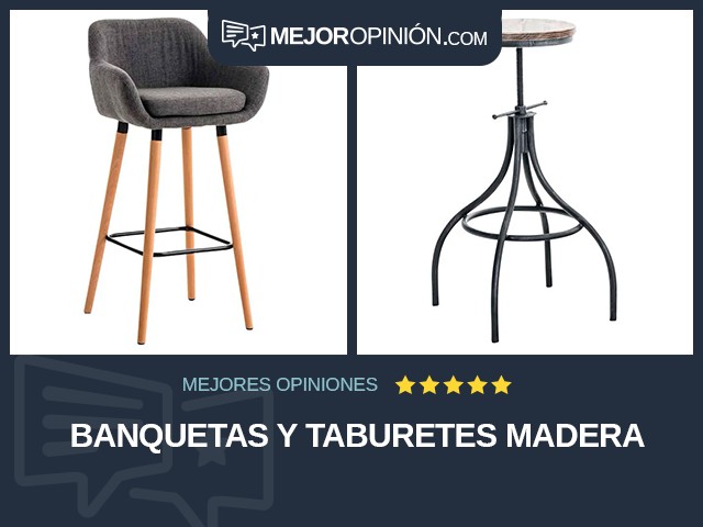 Banquetas y taburetes Madera