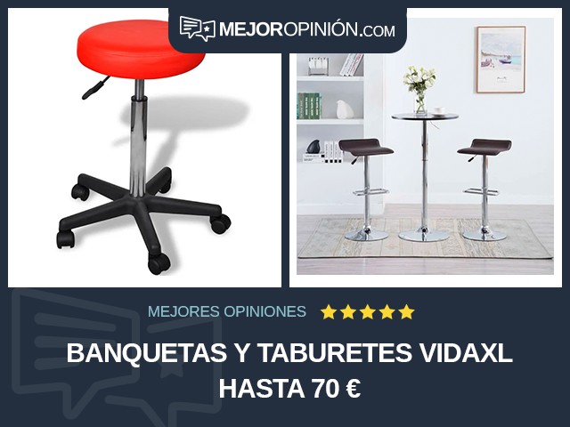 Banquetas y taburetes vidaXL Hasta 70 €