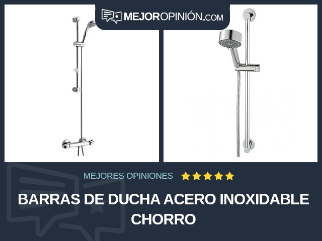 Barras de ducha Acero inoxidable Chorro