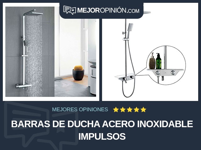 Barras de ducha Acero inoxidable Impulsos