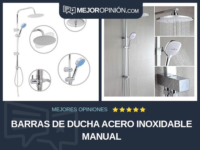 Barras de ducha Acero inoxidable Manual