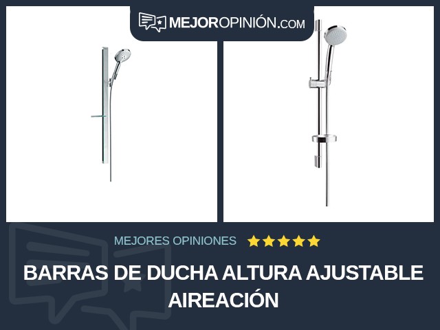 Barras de ducha Altura ajustable Aireación