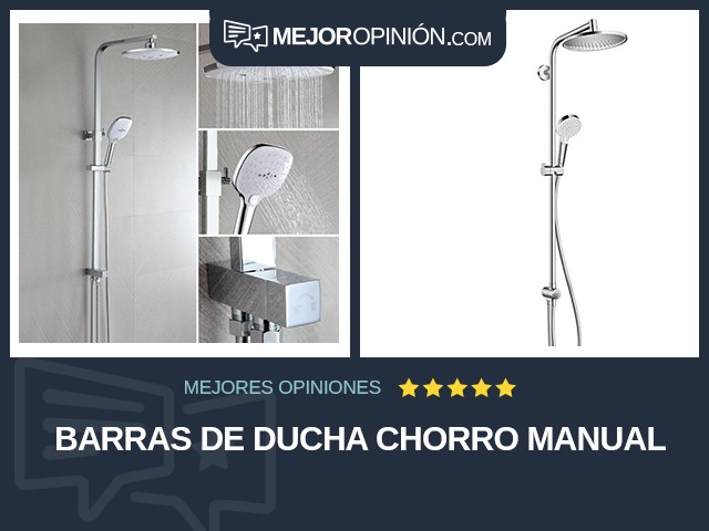 Barras de ducha Chorro Manual