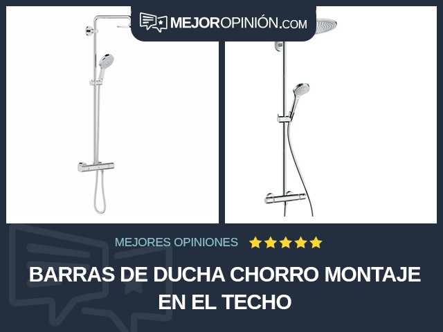 Barras de ducha Chorro Montaje en el techo