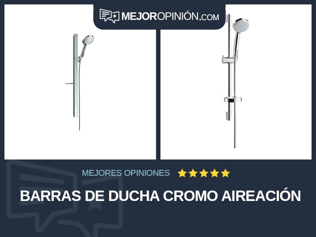 Barras de ducha Cromo Aireación