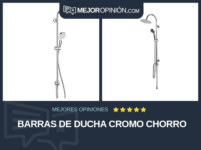 Barras de ducha Cromo Chorro