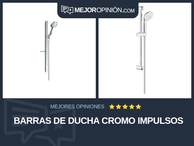 Barras de ducha Cromo Impulsos