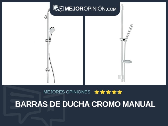 Barras de ducha Cromo Manual