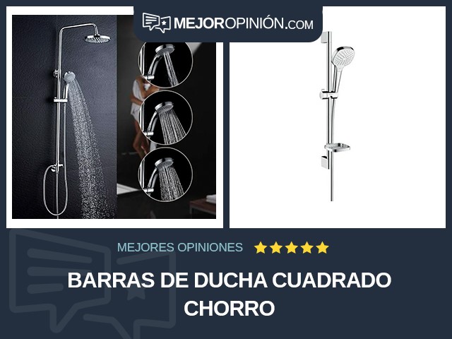 Barras de ducha Cuadrado Chorro