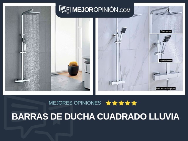 Barras de ducha Cuadrado Lluvia