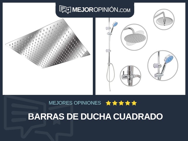 Barras de ducha Cuadrado