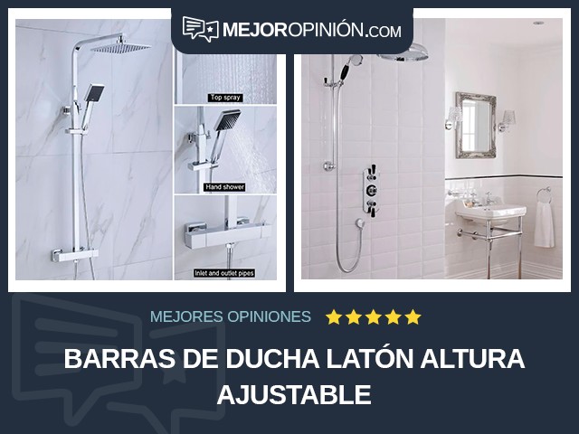 Barras de ducha Latón Altura ajustable