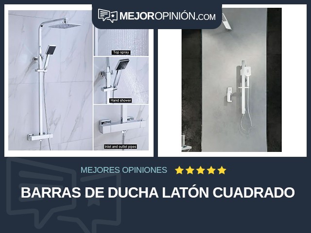 Barras de ducha Latón Cuadrado