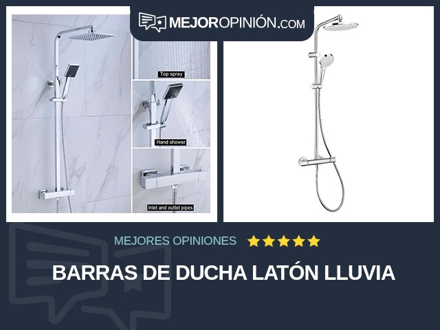 Barras de ducha Latón Lluvia