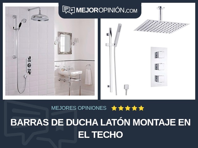 Barras de ducha Latón Montaje en el techo