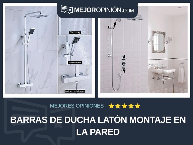 Barras de ducha Latón Montaje en la pared