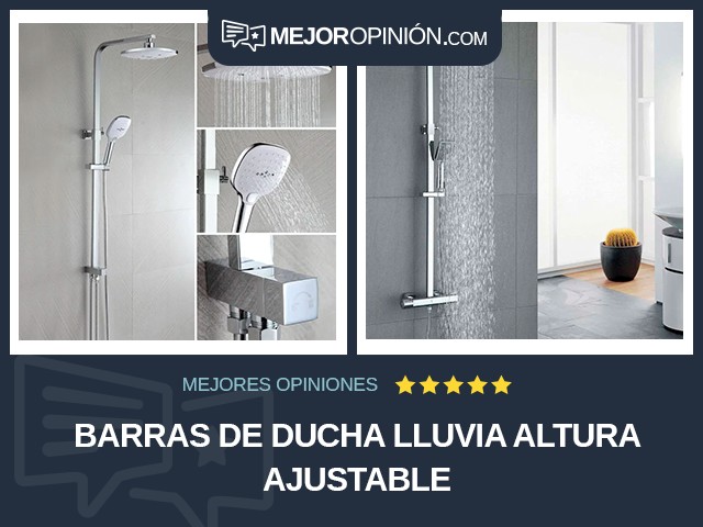 Barras de ducha Lluvia Altura ajustable