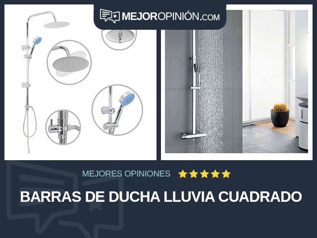 Barras de ducha Lluvia Cuadrado