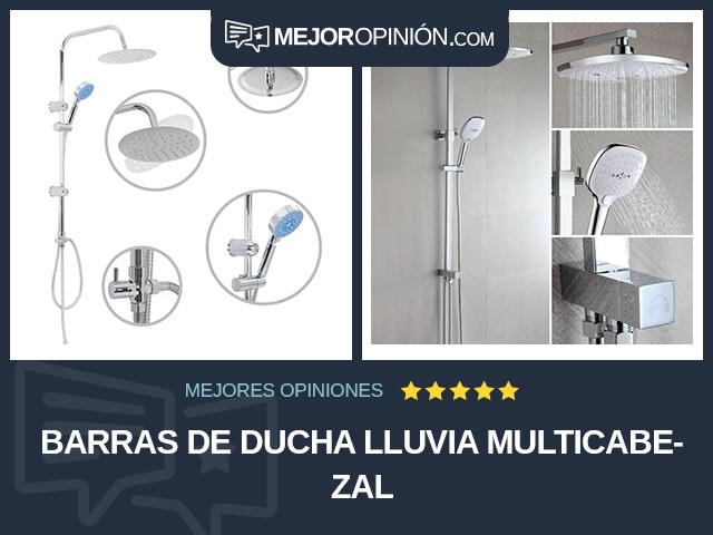 Barras de ducha Lluvia Multicabezal