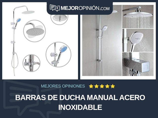 Barras de ducha Manual Acero inoxidable