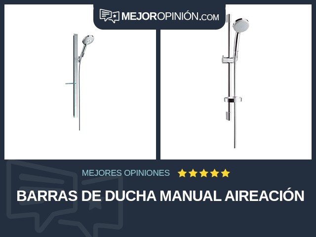 Barras de ducha Manual Aireación