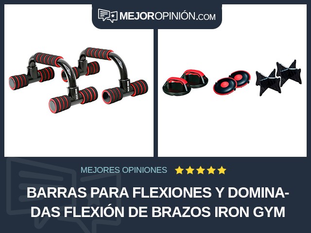 Barras para flexiones y dominadas Flexión de brazos Iron Gym