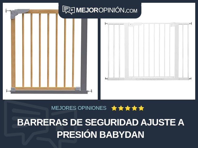 Barreras de seguridad Ajuste a presión BabyDan