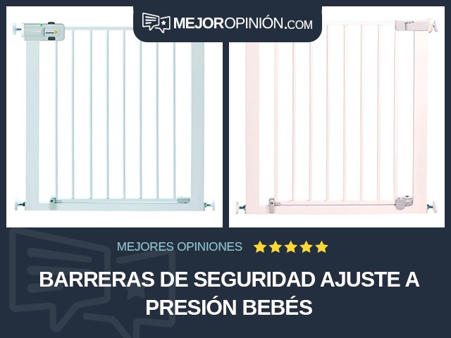 Barreras de seguridad Ajuste a presión Bebés