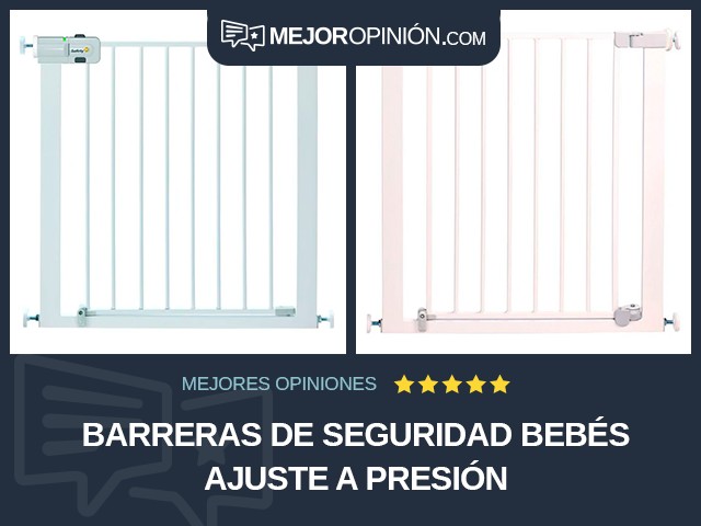 Barreras de seguridad Bebés Ajuste a presión