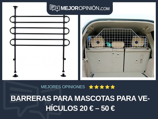 Barreras para mascotas para vehículos 20 € – 50 €