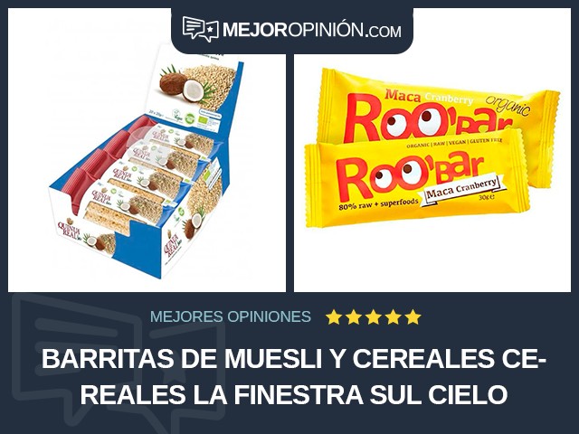 Barritas de muesli y cereales Cereales La Finestra sul Cielo