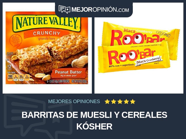 Barritas de muesli y cereales Kósher